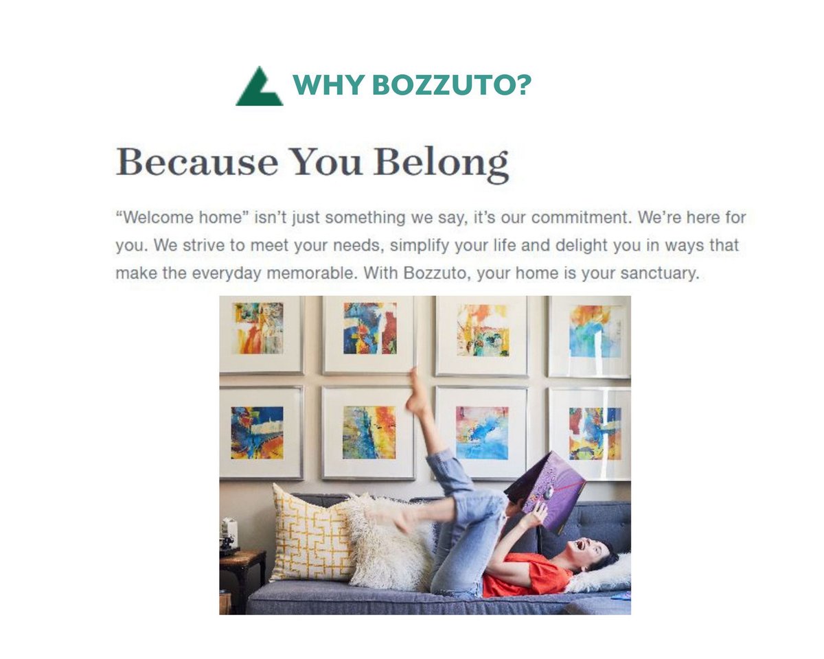 Here at The Modern At Art Place, We are here to create sanctuary for all!!

#BozzutoProudlyManaged
#WelcomeHome 
#BozzutoCommunity