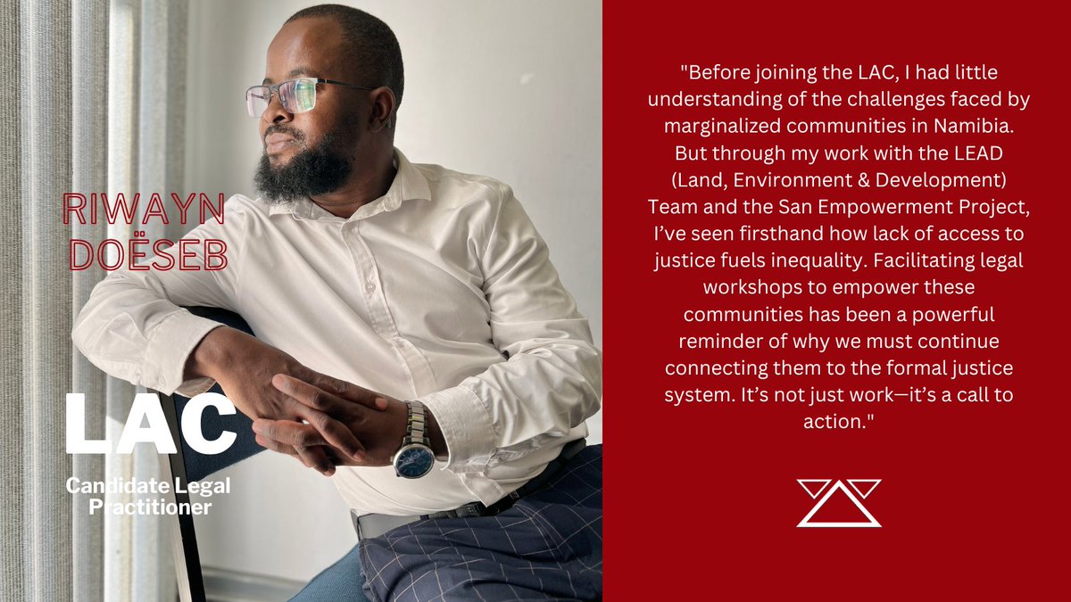 LAC is back from the holiday break. With the blank page of 2025 ahead, we reflect on the heart of our work: advocating for the rights of Namibians, educating communities, and ensuring access to justice for everyone. 

#humanrights #LACfamily #Namibia2025 #justiceforall