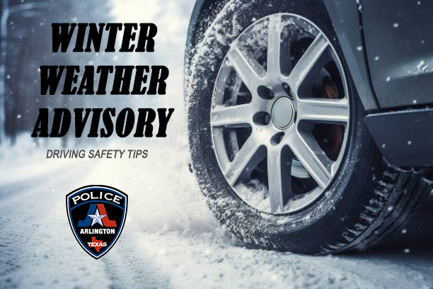 City of Arlington (@cityofarlington) on Twitter photo Here are some tips from <a href="/ArlingtonPD/">Arlington, TX Police</a> for driving in snowy conditions:
- Slow down: Ice and snow reduce traction, so give yourself extra time to stop.
- Leave plenty of space between you and the car ahead.
- Turn on your headlights: Make sure you’re visible to others. Here are some tips from <a href="/ArlingtonPD/">Arlington, TX Police</a> for driving in snowy conditions:
- Slow down: Ice and snow reduce traction, so give yourself extra time to stop.
- Leave plenty of space between you and the car ahead.
- Turn on your headlights: Make sure you’re visible to others.