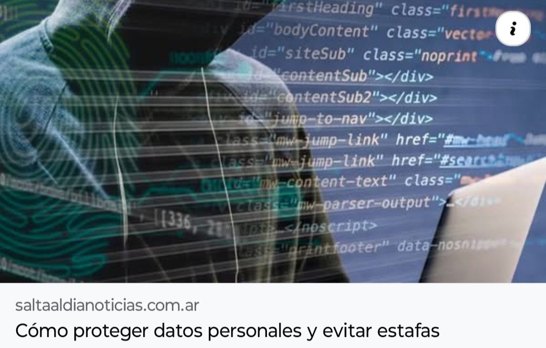saltaaldiaok's tweet image. En esta época es importante estar atentos, no bajar la guardia y tomar medidas para proteger nuestros dispositivos, datos y finanzas.
#saltaaldianoticias #tecnologia #protegerdatos
Leer más: saltaaldianoticias.com.ar