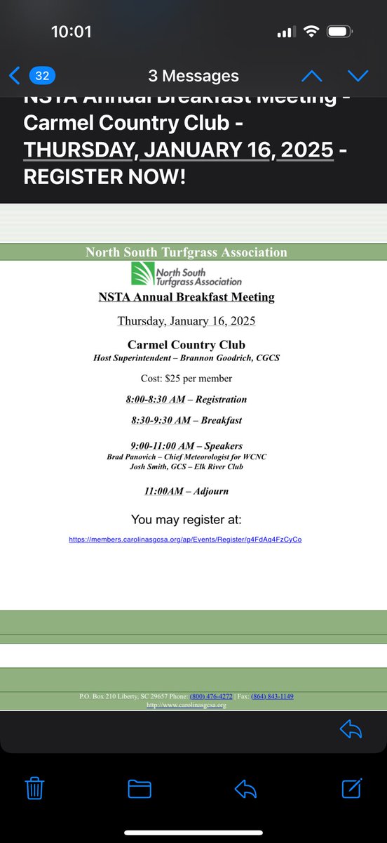 Looking forward to seeing everyone out at our first event of the year! Maybe <a href="/wxbrad/">Brad Panovich</a> will have some snow ❄️ totals to share