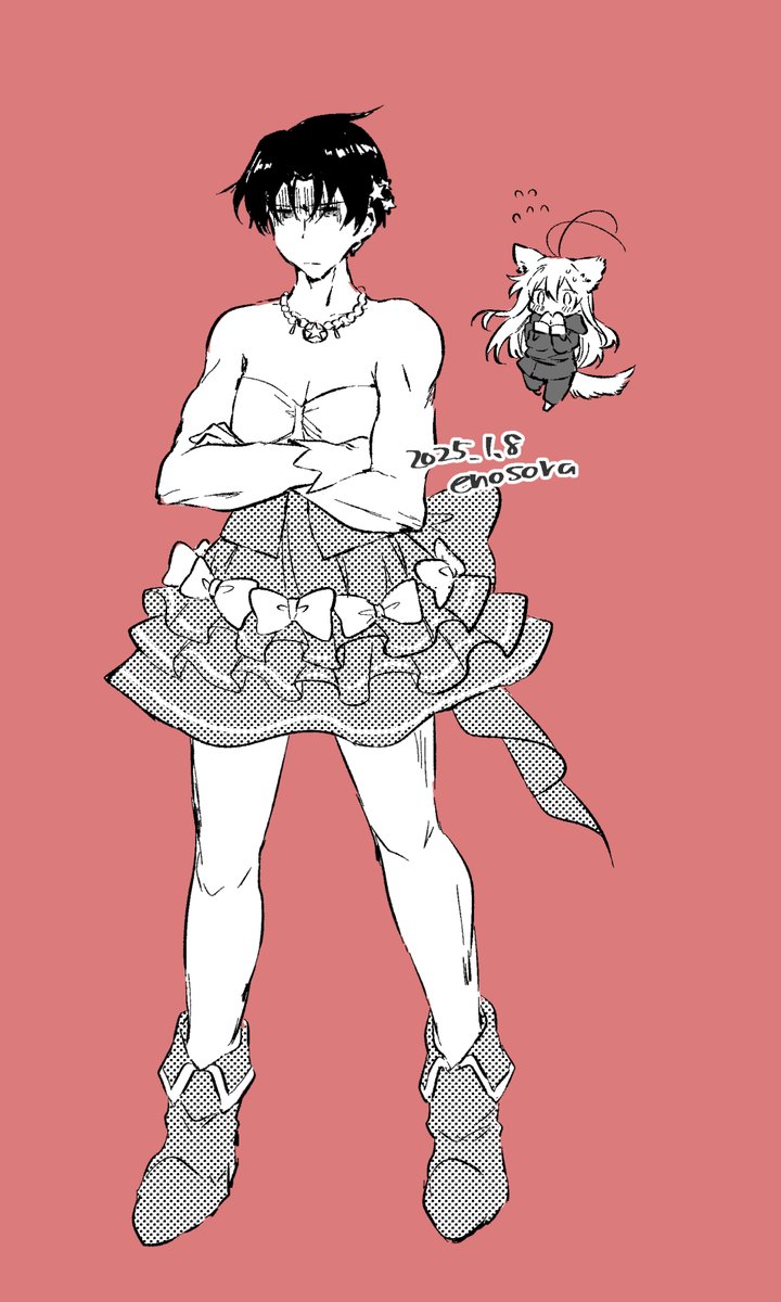 ＞猫耳守護精霊レーにゃんと人間シンの絡みをお願いします!
odaibako.net/odais/2f55bd1b…
期待されていたのはこういうのではないんだろうな...と思いつつ描かずにはおれんかった