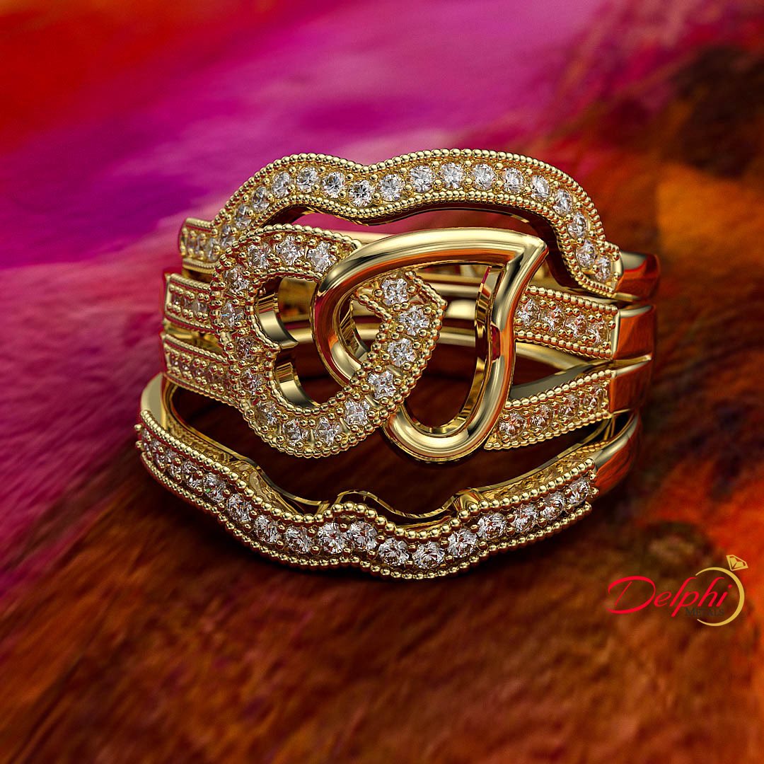 delphimetalsng's tweet image. Celebrate your love with this beautiful 0.53ct Round Diamond Heart Trio Bridal Set. This classic set features a stunning 0.53ct round center diamond encircled by two additional round diamonds, all housed in a sparkling heart shaped frame. Crafted with the highest quality…