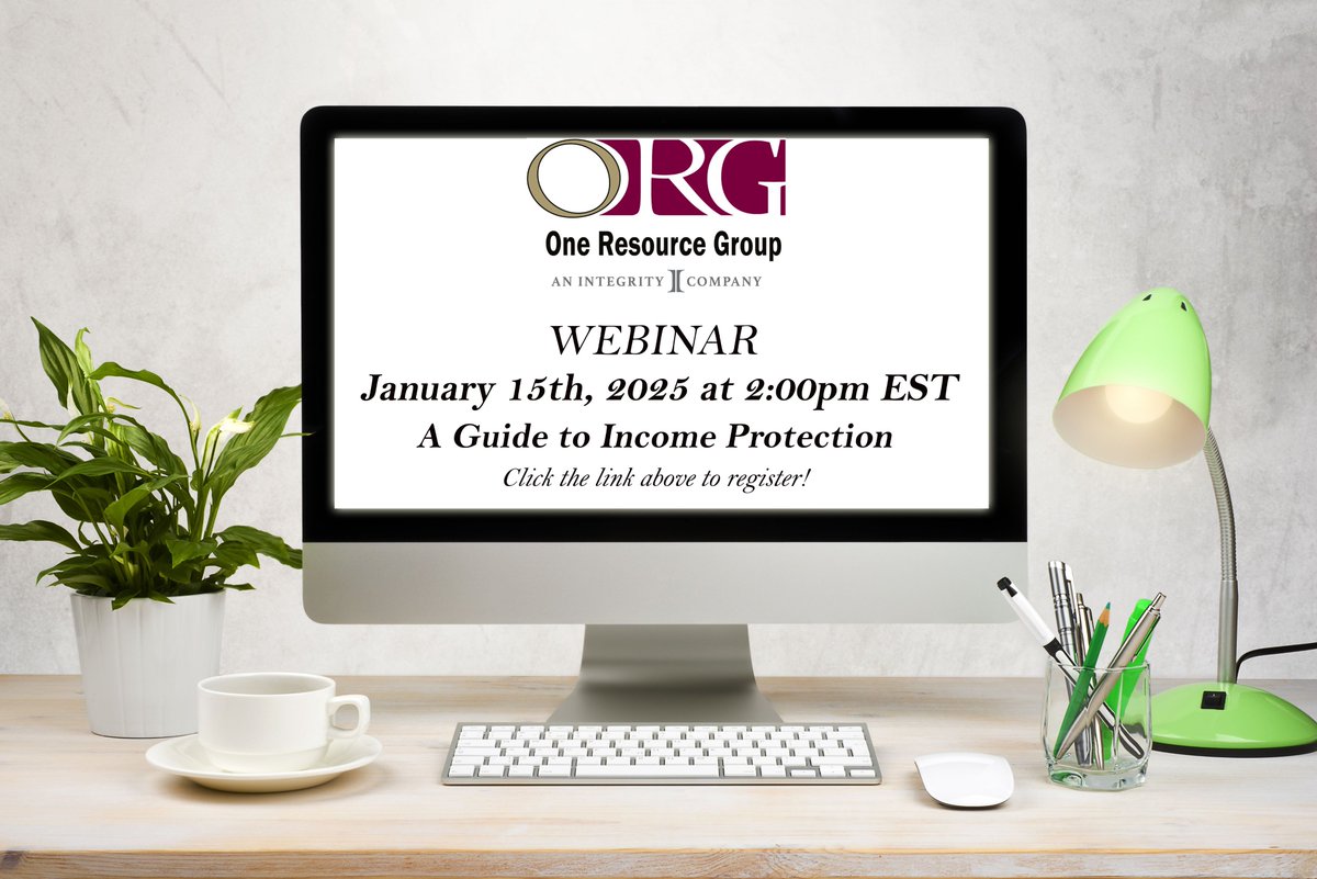 Tune into this weeks webinar as Mark Tobey, Disability Income Specialist, ORG discusses the Guide to Income Protection. 

For licensed agent only webinar:
attendee.gotowebinar.com/register/46084…