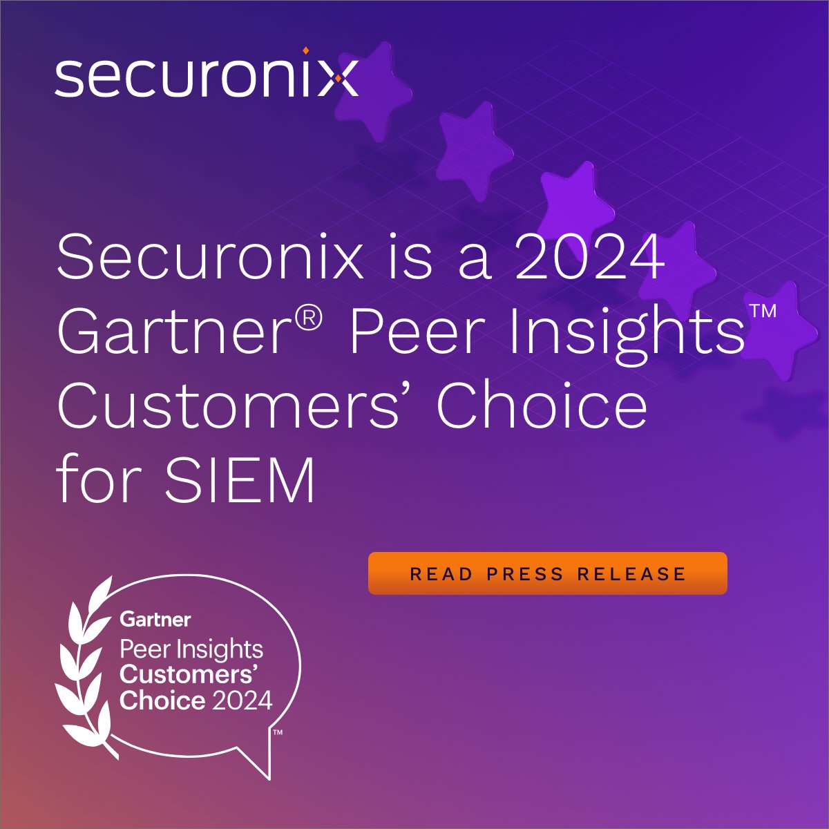 Exciting news! Securonix is a 2024 Gartner® Peer Insights™ Customers’ Choice for SIEM. Thank you to our customers for your trust in our AI-Reinforced platform. 

🌟 Read the PR: securonix.com/press_release/…

🏆 Download Report: securonix.com/resources/dec-…