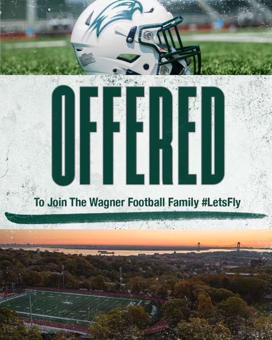 Jeremiah Williams (@jeremiahwi27130) on Twitter photo #AGTG After a great conversation with <a href="/CoachCzeluz/">Coach Joe Czelusniak</a> I’m blessed to receive my first Division 1 opportunity to play Football at Wagner College <a href="/Wagner_Football/">Wagner College Football</a> <a href="/STP_Eagles/">Coach Mark DeCristoforo</a> <a href="/CoachRobSica/">Robert Sica</a> #AGTG After a great conversation with <a href="/CoachCzeluz/">Coach Joe Czelusniak</a> I’m blessed to receive my first Division 1 opportunity to play Football at Wagner College <a href="/Wagner_Football/">Wagner College Football</a> <a href="/STP_Eagles/">Coach Mark DeCristoforo</a> <a href="/CoachRobSica/">Robert Sica</a>