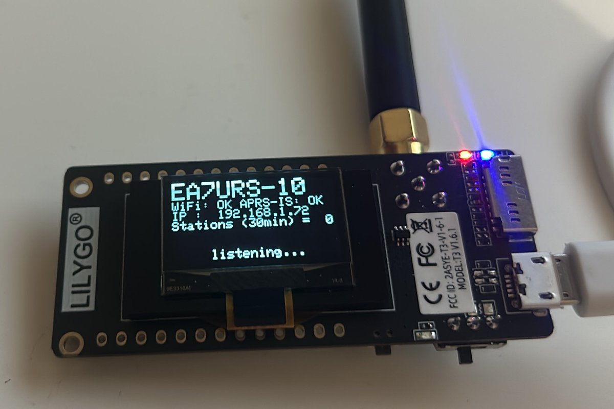 APRS LoRa - Tracker e iGate con el software de CA2RXU compilado con Visual Studio. Aunque a más fácil hacerlo desde el instalador web, de este modo te permite personalizarlo.