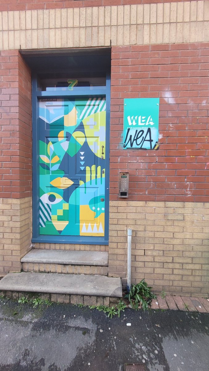 What a fantastic new WEA - Adult Learning, Within Reach centre in Bristol! Sporting a creative frontage by a local artist, we opened the door this week to an exciting new teaching facility for #adultcourses in the #community
