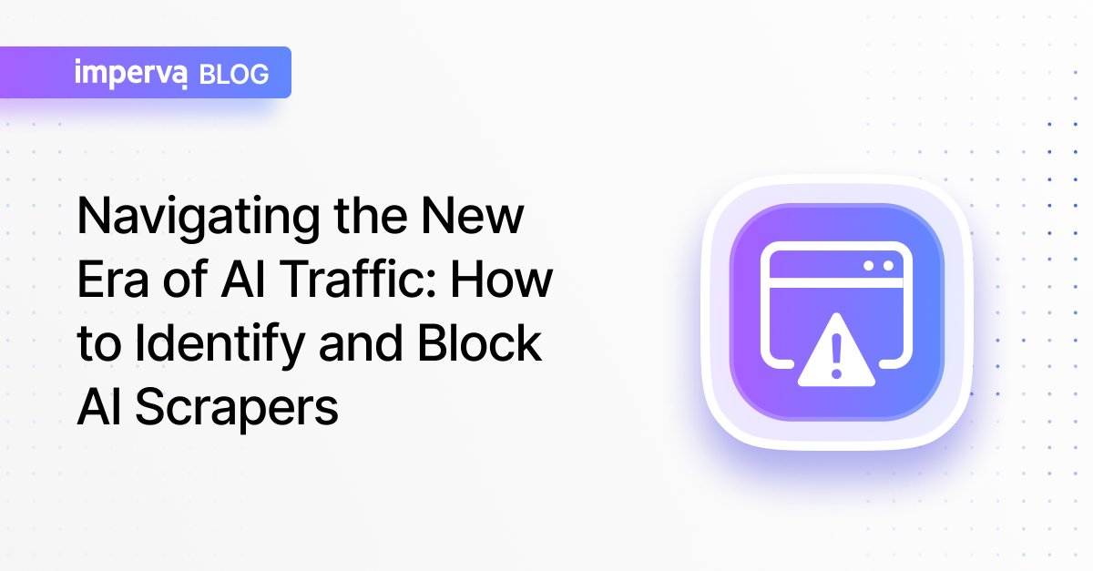 In a world where #LLMs are rapidly evolving, having the ability to identify and control AI traffic is not just a luxury — it’s a necessity. Learn how Imperva AI Bot Classification and Management helps you manage and reclaim control of your website: okt.to/eKPpQW
