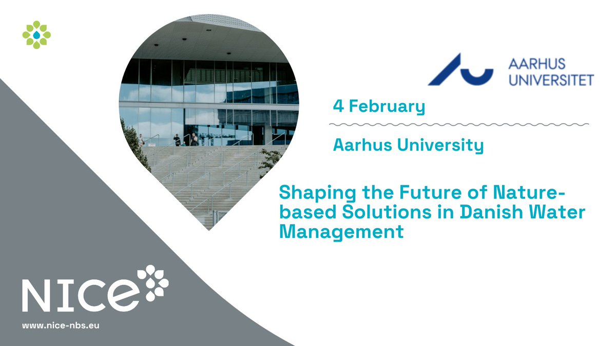 NICE NbS (@nice_nbs) on Twitter photo Flooding caused by torrential rain and storm surges is a growing challenge in Denmark🇩🇰 posing significant risks🌊Join this workshop at <a href="/AarhusUni_int/">Aarhus University</a> to learn more!
🗓️4 February
🕰️9-12 CET
RSVP to Josephine Soberg Jensen by 27 Jan to secure your spot➡️nice-nbs.eu/events?c=searc… Flooding caused by torrential rain and storm surges is a growing challenge in Denmark🇩🇰 posing significant risks🌊Join this workshop at <a href="/AarhusUni_int/">Aarhus University</a> to learn more!
🗓️4 February
🕰️9-12 CET
RSVP to Josephine Soberg Jensen by 27 Jan to secure your spot➡️nice-nbs.eu/events?c=searc…
