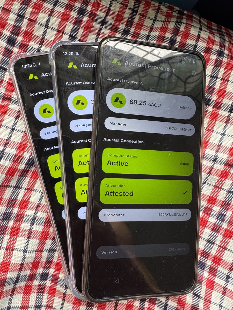 pudgyfam's tweet image. My Processor setup 
#DePIN
#UnstoppableCompute
@Acurast