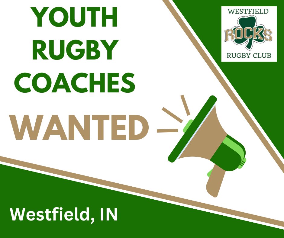 Westfield Rugby Club is growing! They are looking for coaches for their Girls Grades 7 &amp; 8 and Boys Grades 7 &amp; 8 teams. Are you passionate about coaching? For full description and how to apply -&gt; rugbyindiana.com/wp-content/upl…