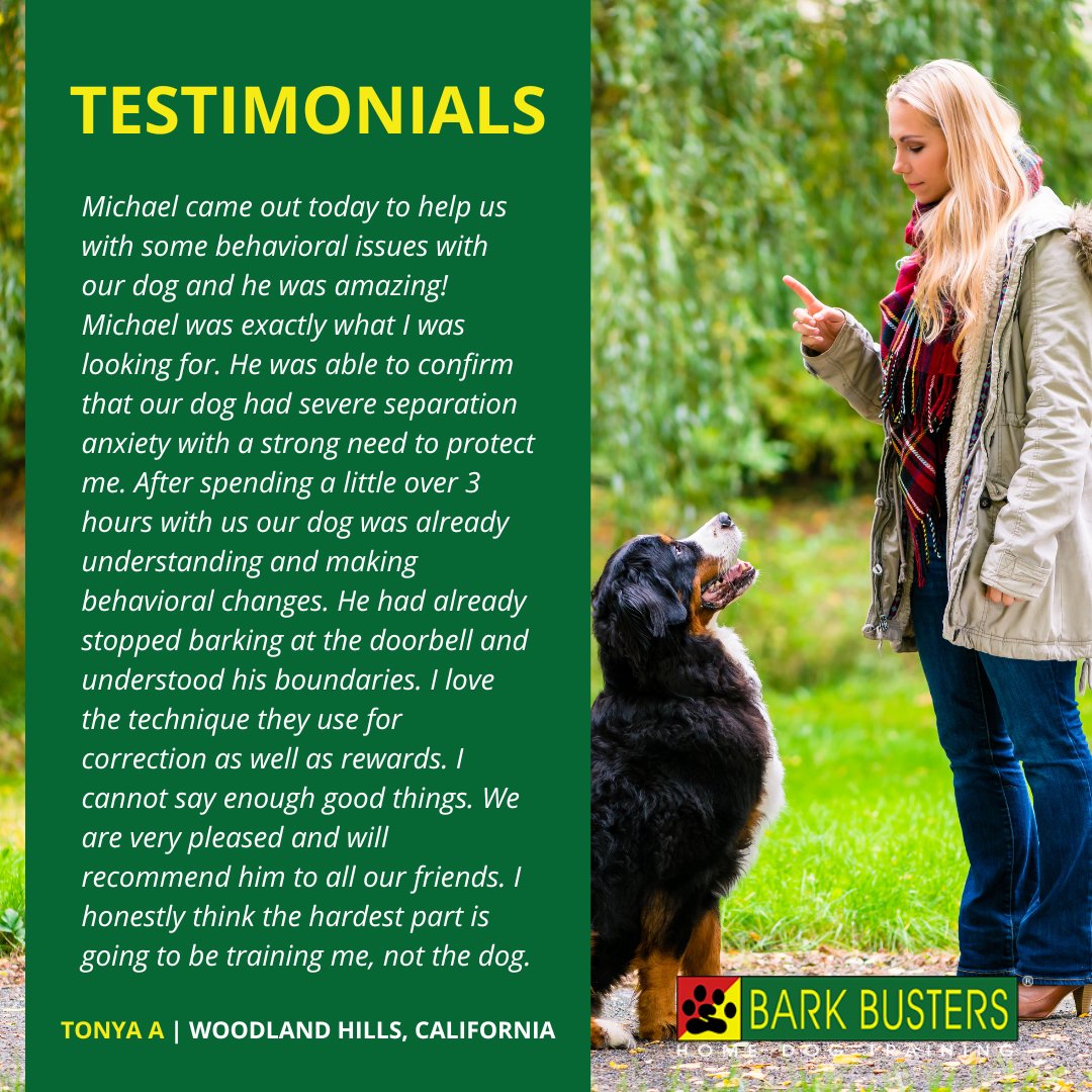 BarkBustersVC's tweet image. 🐾 Tired of being “pulled” into chaos during walks? 🏃‍♂️🐕 Bark Busters Ventura County offers fun, stress-free training to make every walk enjoyable. 🏡✨ Let’s leash success together! 🎯
🔗 barkbusters.com/dog-training/t…
#BarkBusters #DogTrainingFun #VenturaCounty #PawsitiveChange