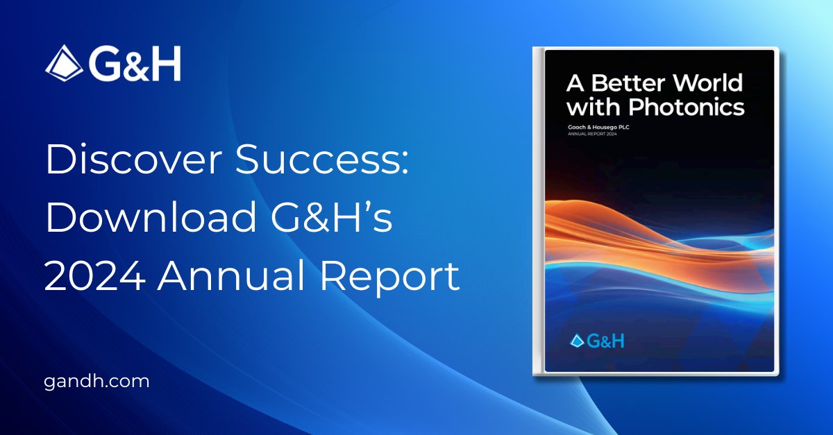 G&amp;H, a global leader in advanced photonics solutions, is pleased to share its 2024 Annual Report. 

Download and read the full report by visiting: hubs.ly/Q031FvVV0 🖱

#ABetterWorldWithPhotonics #GandH #AnnualReport #AnnualReport2024