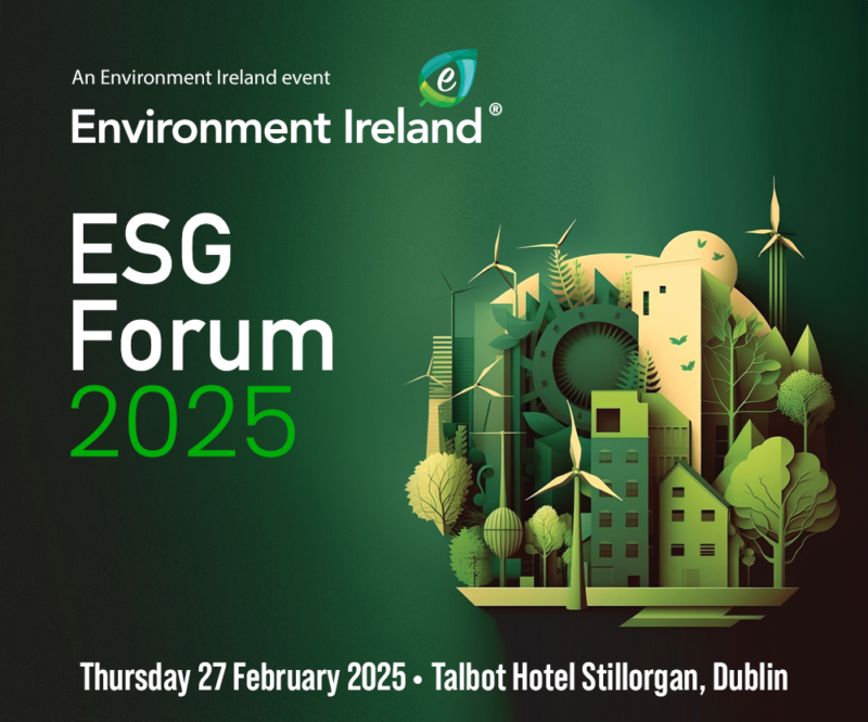 Environment Ireland ESG Forum 2025

📍 Talbot Hotel, Stillorgan, Dublin 
📆 27th February 2025

Secure your place today at the early bird rate ➡️ esgforum.ie

#EnvironmentIreland