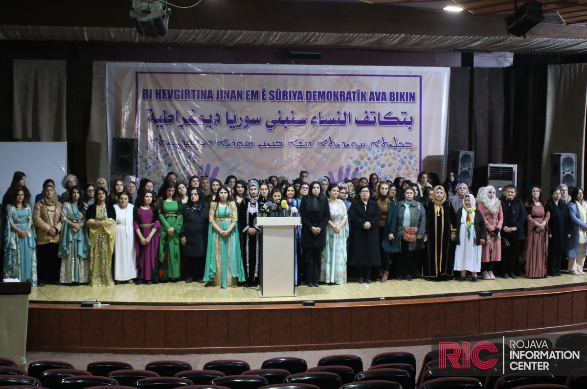 "We want women inside the new constitution drafting committee, plus women's representation guaranteed as &gt;50% of membership in government institutions."

Georgette Barsoum (Syriac Women's Union of Syria) spoke to RIC at the women's consultative forum held yesterday in Heseke.