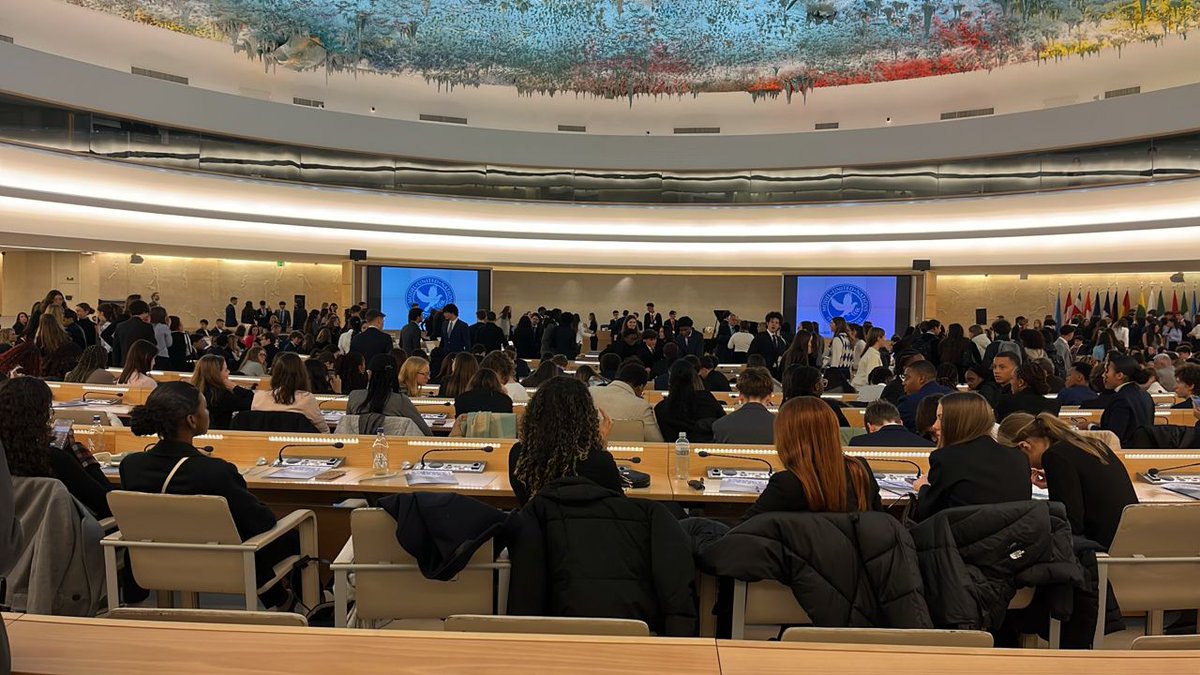 Cérémonie d'ouverture du FerMUN 2025 à la salle XX des droits de l'homme du Palais des nations.

#MLF #FerMUN2025 #mlfmonde #MLCI #lijm