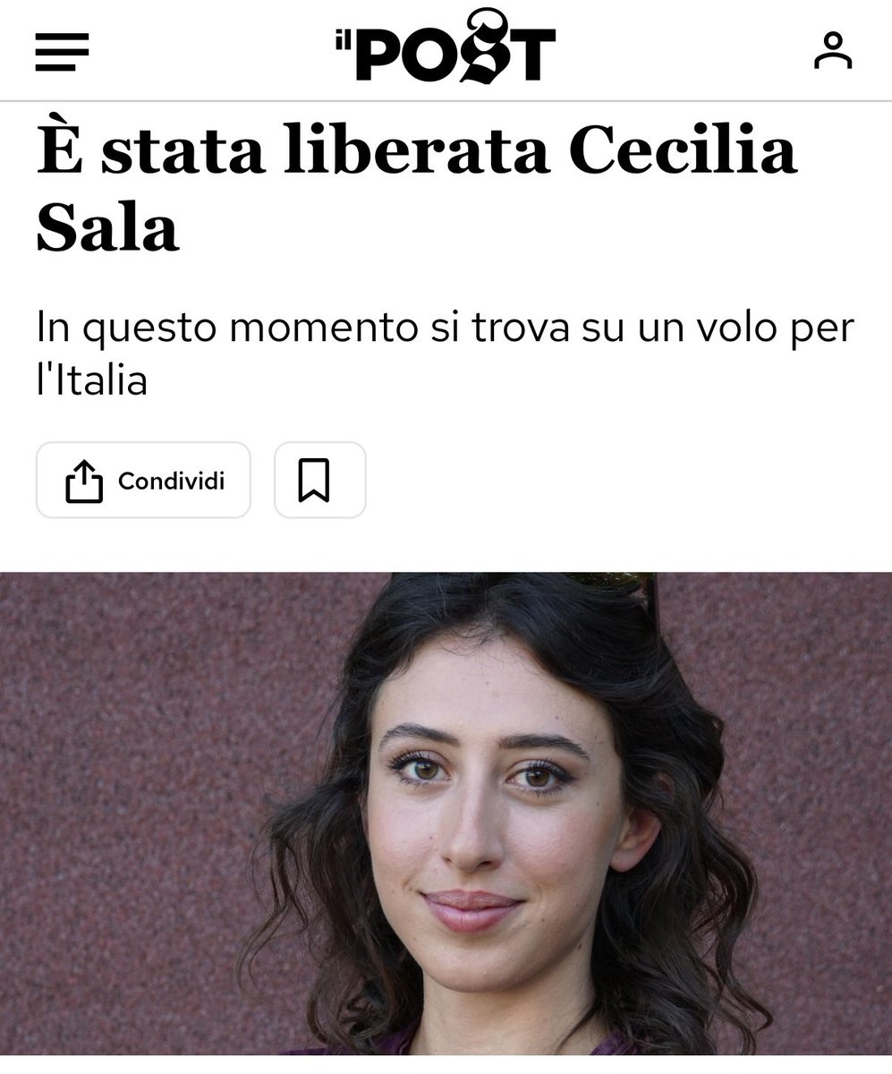 Simone Leoni (@leoni_simo) on Twitter photo Avere Di Maio o <a href="/Antonio_Tajani/">Antonio Tajani</a> come Ministro degli Esteri NON è la stessa cosa.
Bentornata a casa @CeciliaSala! Avere Di Maio o <a href="/Antonio_Tajani/">Antonio Tajani</a> come Ministro degli Esteri NON è la stessa cosa.
Bentornata a casa @CeciliaSala!
