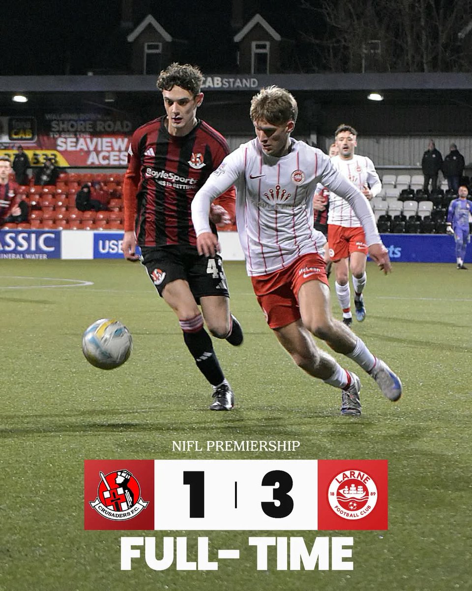 ambutran's tweet image. AMBUTRAN'S first Premier League match of 2025 was Crusaders v Larne last night. Unfortunately our client, Crusaders, lost.