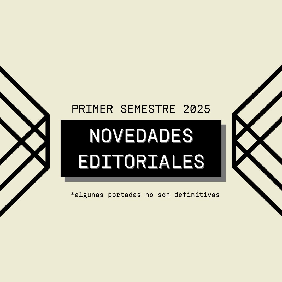 Bueno, sin más dilación, aquí están 🥁🥁🥁...

💥¡¡NUESTRAS NOVEDADES DEL PRIMER SEMESTRE DE 2025!!💥

(Algunas portadas están todavía en preparación)

Ahí van 👇🏽🧵