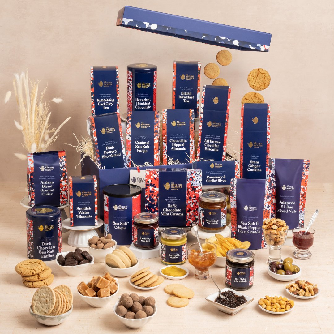 Satisfy your cravings with a hamper that has it all 🍫✨.Elevate your gift-giving game with our gourmet British hampers.

#BritishHamper #PassionThroughFlavour #giftofluxury #british #britishhampers #hampers #artisans #britishartisans
