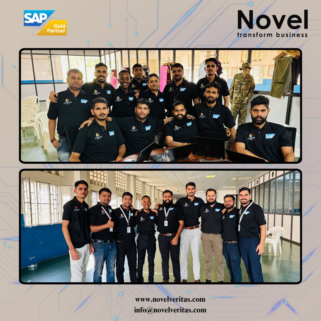 novel_veritas's tweet image. 🎉 Exciting News! 🎉

Joban Group is LIVE with a seamless end-to-end SAP implementation! 🌟 Huge thanks to the Novel Veritas team for their hard work and commitment. Here’s to innovation, growth, and endless opportunities ahead! 🚀

#SAPSuccess #Teamwork #DigitalTransformation
