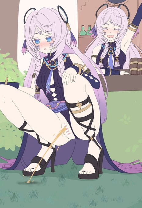 ❄朝まで飲んだ帰りに外でおしっこするシトラリ🍺 