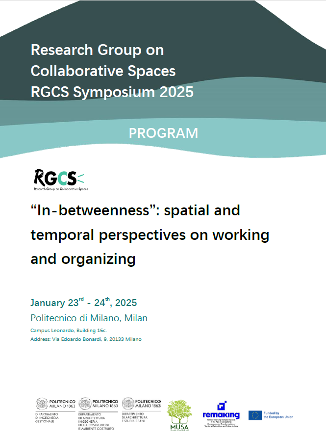 remaking_eu's tweet image. ▶️#RGCS 2025 Symposium

💡“In-betweenness”: spatial and temporal perspectives on working and organizing

👥 Various members of the #REMAKING consortium will participate in the meeting

📅 January 23rd - 24th, 2025

📍 Milan

More info 🔗 rgcs-owee.org/symposium/symp…

#HorizonEU