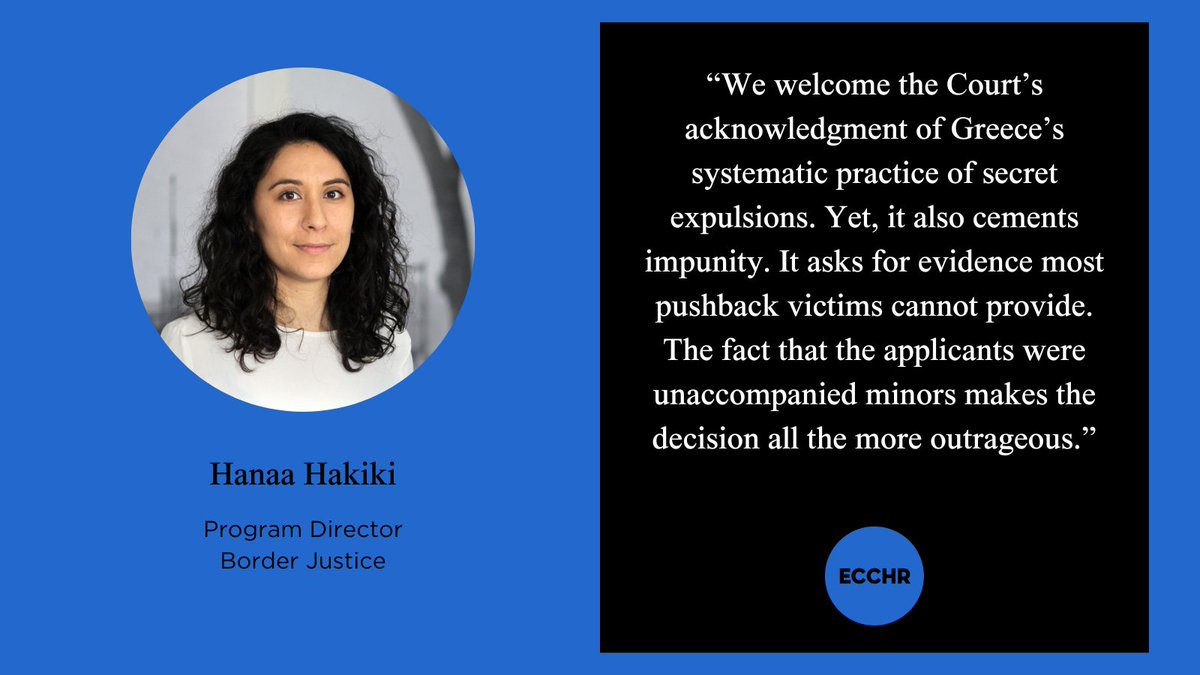 Now confirmed by the European Court of Human Rights: Greece systematically pushes people back at its borders. The court ruled in two cases (A.R.E. and G.R.J. v Greece) that Greece subjects people to enforced disappearances by arresting and secretly detaining them – with impunity.