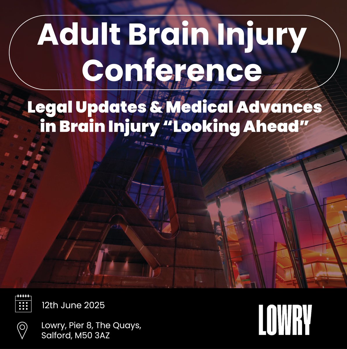 Brain Injury Group (@braininjurygrp) on Twitter photo 🙌 SAVE THE DATE 👀
🗓️ Thursday12th June
✅ Adult Brain Injury Conference
Theme: Legal Updates & Medical Advances in Brain Injury “Looking Ahead”
To be first to hear about sponsorship, exhibitor and delegate opportunities for this event, email enquiries@braininjurygroup.co.uk 🙌 SAVE THE DATE 👀
🗓️ Thursday12th June
✅ Adult Brain Injury Conference
Theme: Legal Updates & Medical Advances in Brain Injury “Looking Ahead”
To be first to hear about sponsorship, exhibitor and delegate opportunities for this event, email enquiries@braininjurygroup.co.uk