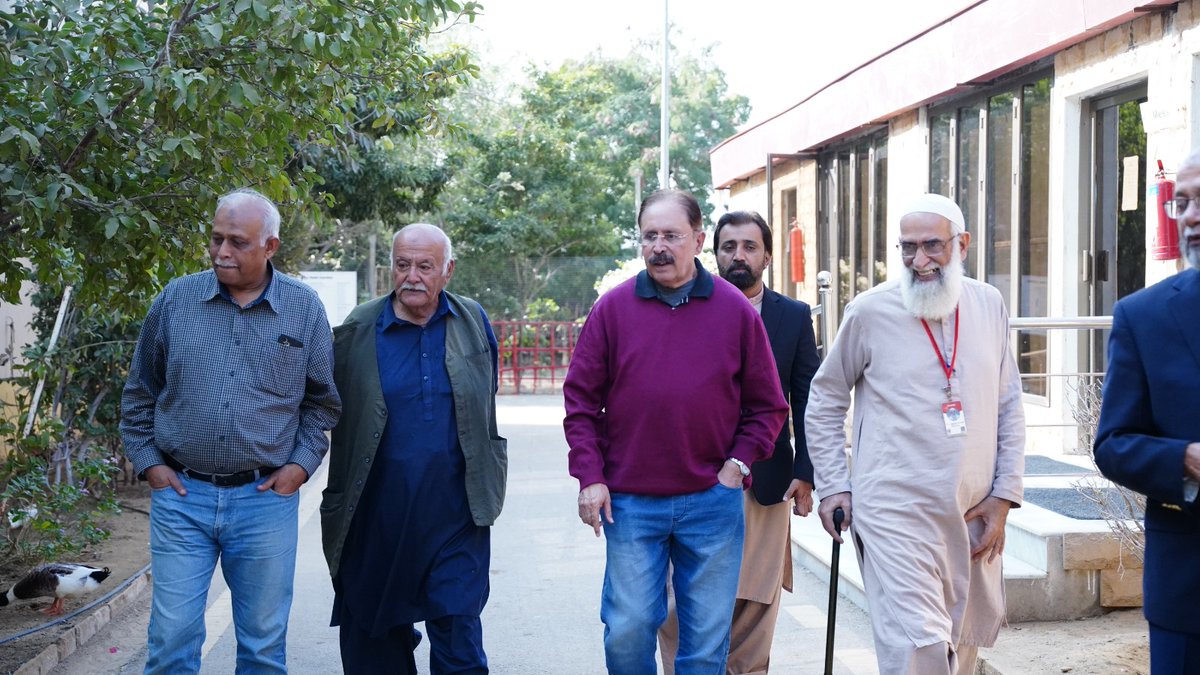 HANDS_Welfare's tweet photo. Reunion Meeting Highlights from HANDS Foundation Head Office:

It was a pleasure to welcome one of our esteemed founding members, Professor Bazmi Inam, to HANDS Pakistan. Dr. Shaikh Tanveer Ahmed and the senior management team gave him a warm reception https://t.co/4iqhRHprmJ