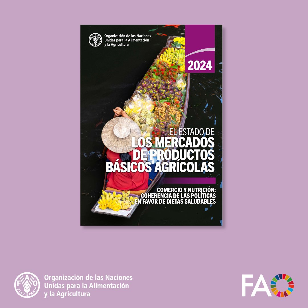 🍊¿Qué relación hay entre el comercio y la nutrición?  

🚢#SOCO2024 de la FAO explora las contribuciones del comercio a la diversidad, disponibilidad y asequibilidad de los alimentos y los nutrientes.

Ya puedes leer el informe completo en español⬇️
doi.org/10.4060/cd2144…