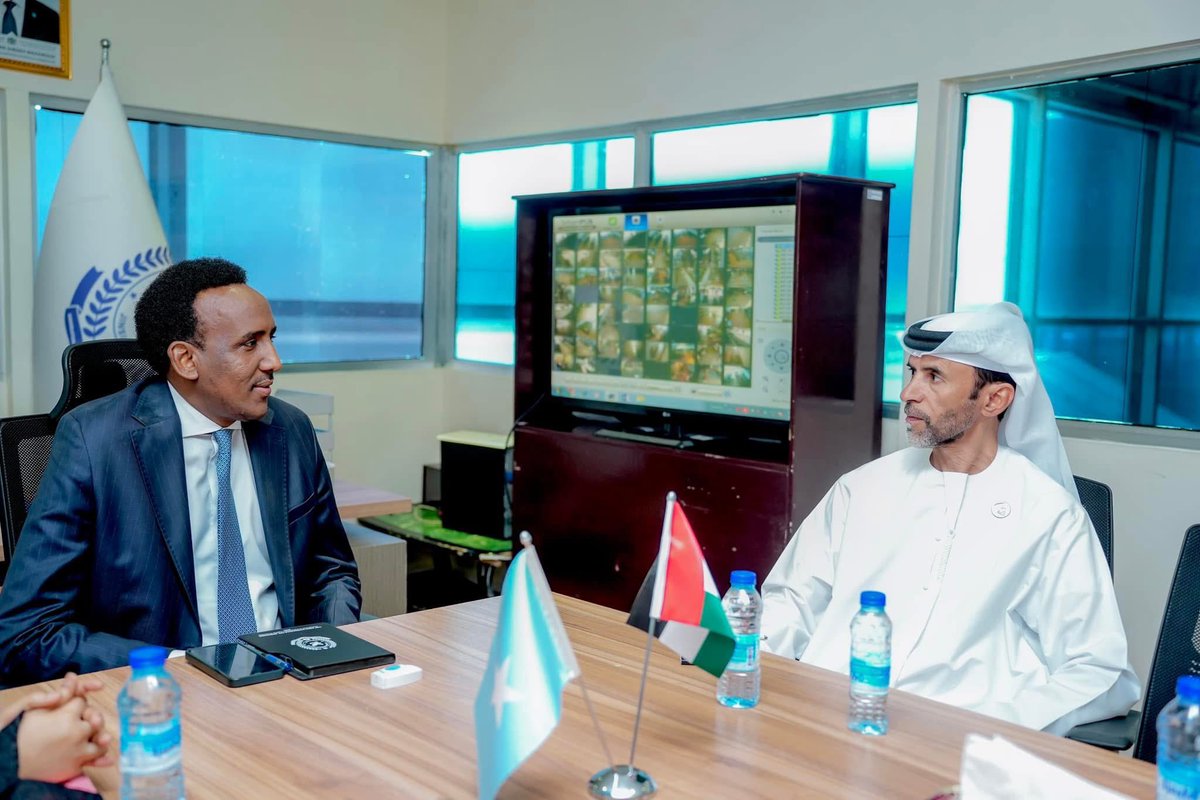 I met with UAE Ambassador Mr. Ahmed Juma Al-Rumaithi to discuss easing Somali travel to the UAE, strengthening bilateral ties, and enhancing cooperation between the two countries' immigration agencies, including expertise and training exchanges.