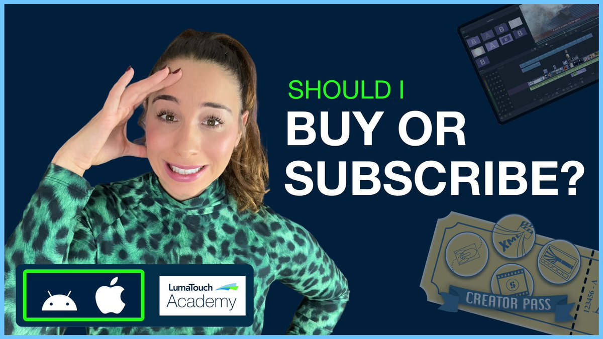 Decisions, decisions! How should you access LumaFusion’s enhanced features? Solve the dilemma here to get the best deal for you: bit.ly/3WbMHzk