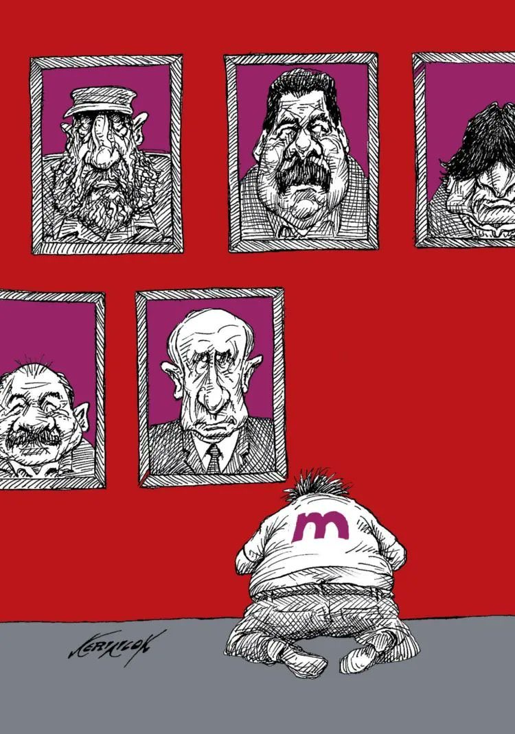 Les espanta a los pendejos seguidores de <a href="/PartidoMorenaMx/">Morena</a> que <a href="/realDonaldTrump/">Donald J. Trump</a> amenace a 🇲🇽, cuando en tú frontera sur tienes a un gobierno comunista, amigo de dictaduras, corrupto y aliado del CRIMEN ORGANIZADO, verdad engañaidiotas <a href="/lopezobrador_/">Andrés Manuel</a> <a href="/Claudiashein/">Claudia Sheinbaum Pardo</a>