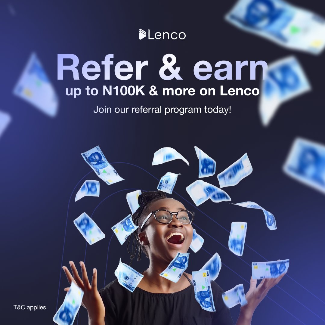 LencoHQ's tweet image. Refer a CAC-registered business to Lenco and earn BIG rewards. Don&apos;t delay, fill out the form below to get started 💙
👉 share.hsforms.com/1TqJ-7FsXTAum7…

#referralprogram #lencohq #businessowner