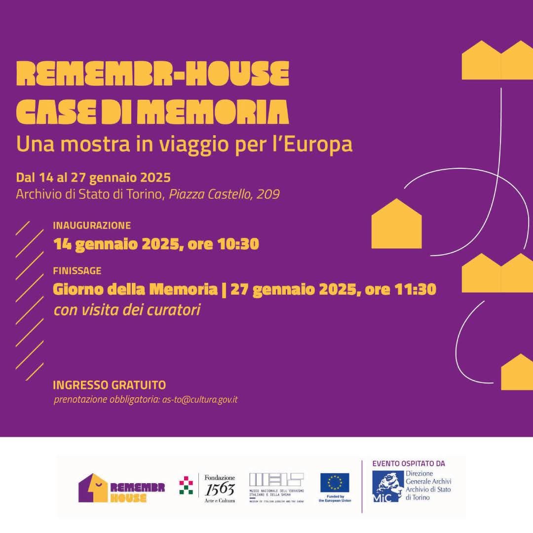 Prima di ripartire per una nuova tappa europea, da Ferrara Remembr-House torna a Torino: i saloni juvarriani dell’Archivio di Stato le faranno da cornice in occasione delle celebrazioni del Giorno della Memoria 2025
archiviodistatotorino.cultura.gov.it/gli-eventi/rem… <a href="/fondazione1563/">Fondazione1563</a>