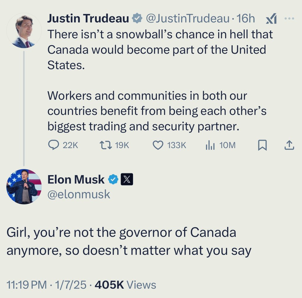 Elon just ended Trudeau in one sentence. 😬🤣