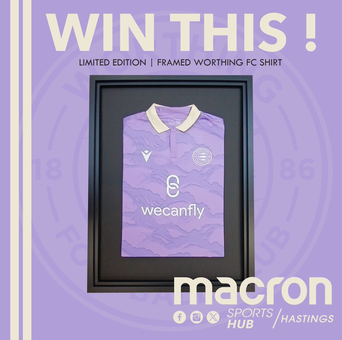 𝗘𝗫𝗖𝗟𝗨𝗦𝗜𝗩𝗘 𝗠𝗘𝗠𝗢𝗥𝗔𝗕𝗜𝗟𝗜𝗔! 🔥🔥

REBELS ASSEMBLE ! 🐟 

Calling all <a href="/WorthingFC/">Worthing FC</a> supporters , you could win yourself a Framed Limited Edition , Worthing FC shirt that is up for grabs!

In partnership with Worthing FC , we here at  Macron Sports Hub - Hastings have