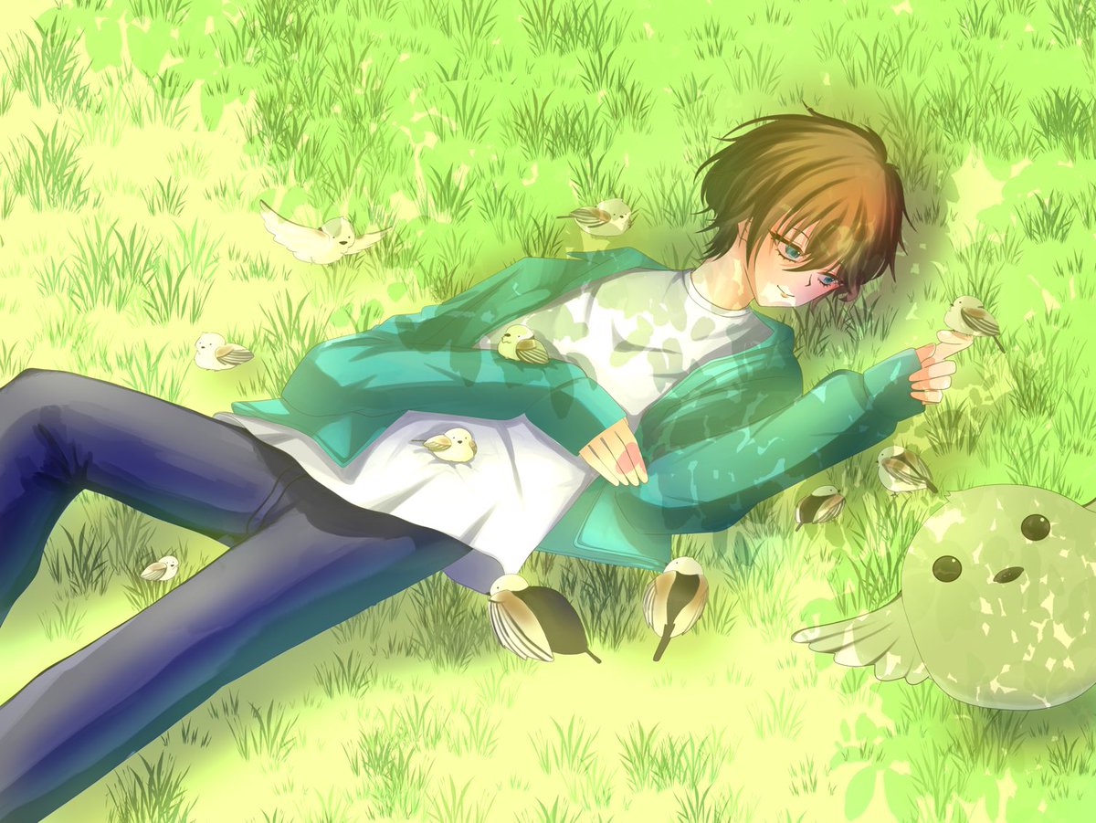 少年とシマエナガ
#オリジナル