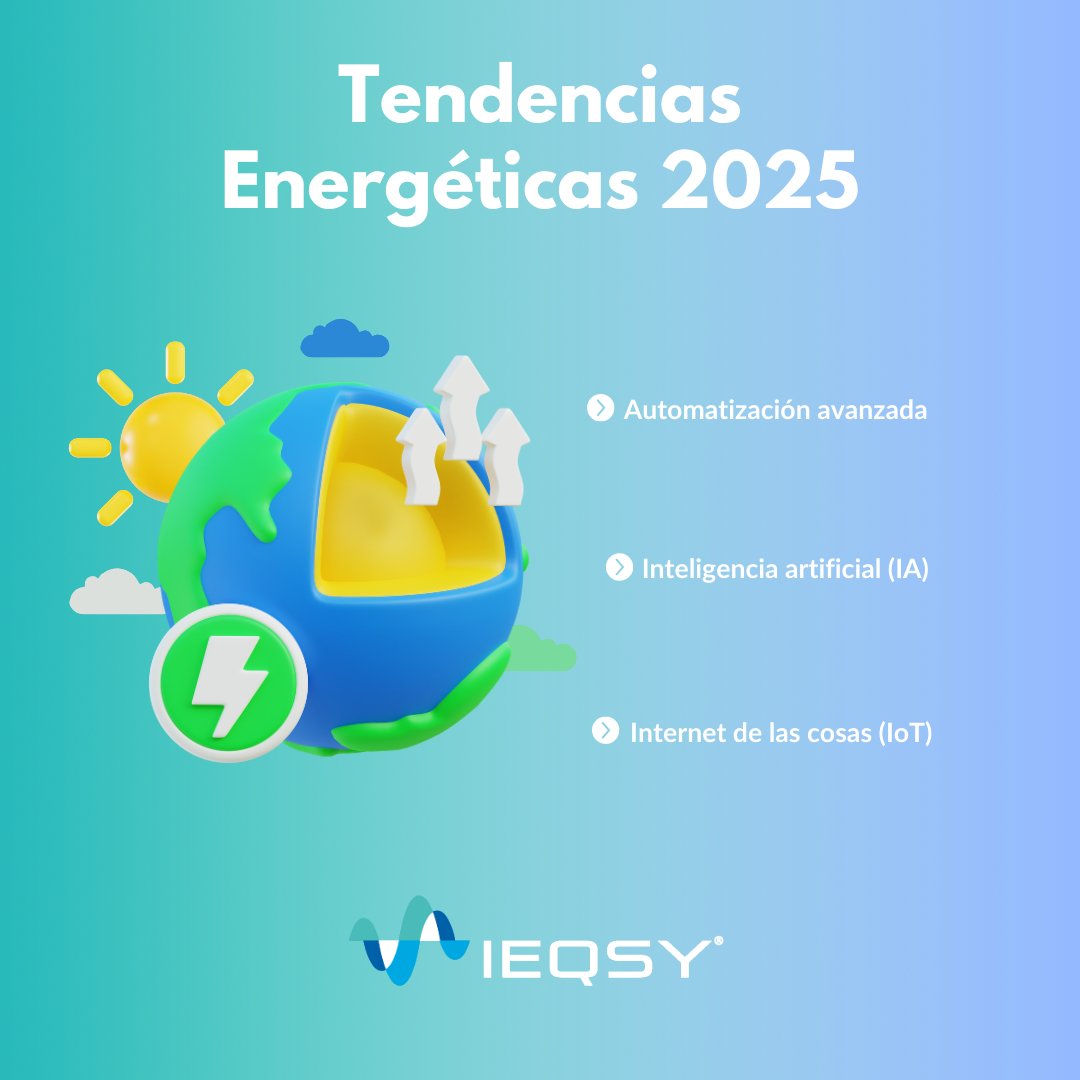 🌍🔌 El futuro de la gestión #energética:
 
1️⃣ #Automatización: Eficiencia en tiempo real.
2️⃣ #IA predictiva: Gestión con precisión.
3️⃣ #IoT: Sensores conectados para decisiones inteligentes.
 
En @IEQSY lideramos con PQS, VIEW y SEW ¿Qué tendencia liderará 2025?
 
#UneteAlCambio