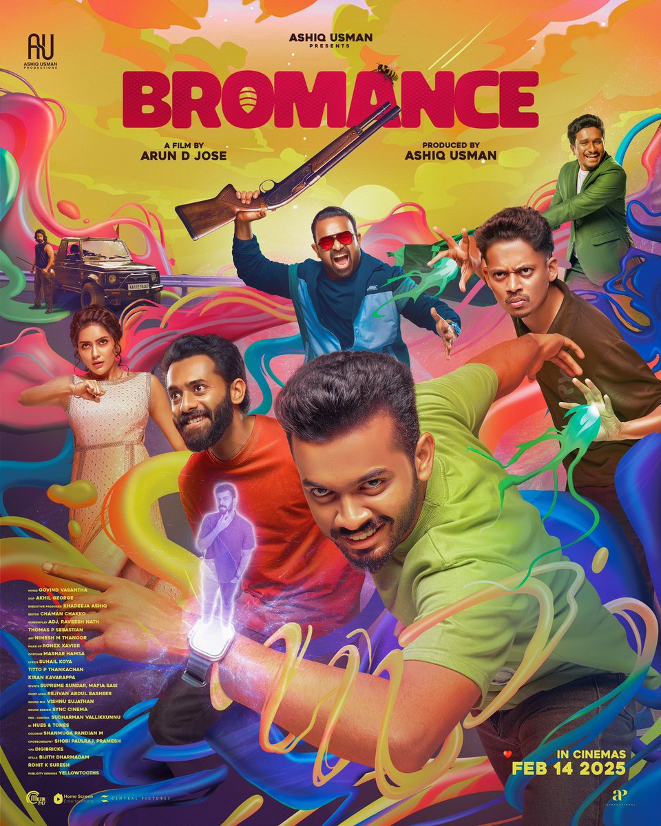 If you don’t take risks for your friends, are you really their friend ?

BROMANCE 🐝

*FEB   |  14  |  2025*

directed by ADJ and produced by Ashiq Usman

@bromancemovieofficial

 #ArunDJose #AshiqUsmanProductions #AshiqUsman #mathewthomas #Sangeethprathap #mahimanambiar