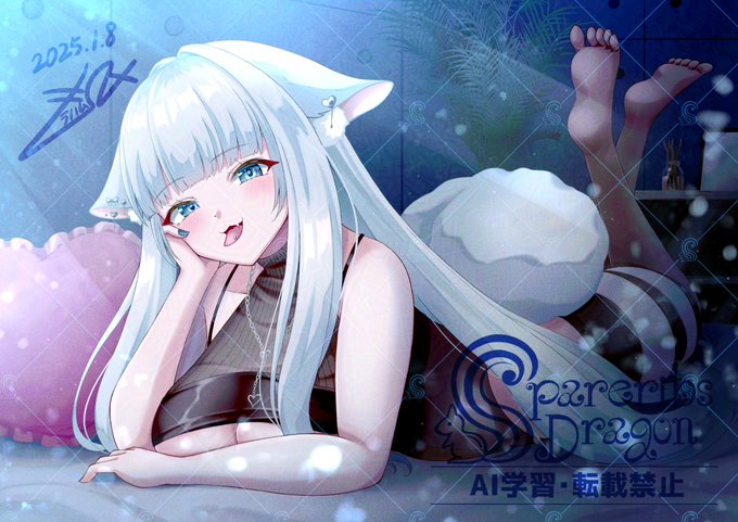 改めまして、VTuber昏瀬こみさんのキービジュアルのお仕立てをさせていただきました!✨
立ち絵のデザインがとても魅力的でしたので、描かせていただけて楽しかったです!🐿

#すぺありぶ・どらごん 