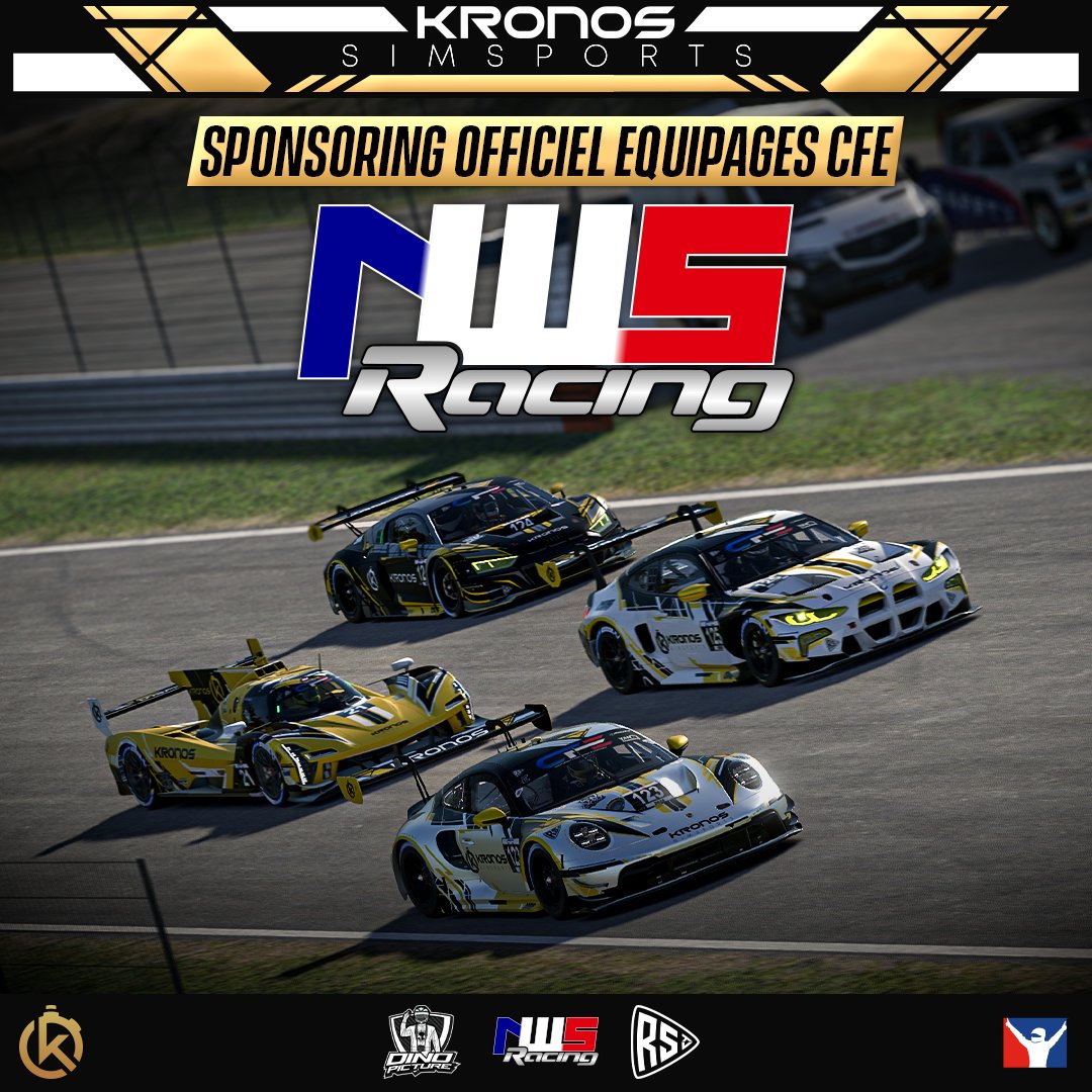 🚨 Annonce Officielle : Sponsoring NWS-Racing pour le CFE ! 

🎉 Nous sommes fiers de vous annoncer que <a href="/nws_racing/">NWSRacing</a> devient le sponsor principal de nos 4 équipages engagés dans le Championnat Francophone d’Endurance (CFE) et sur toutes nos courses à venir ! 

Nos équipages