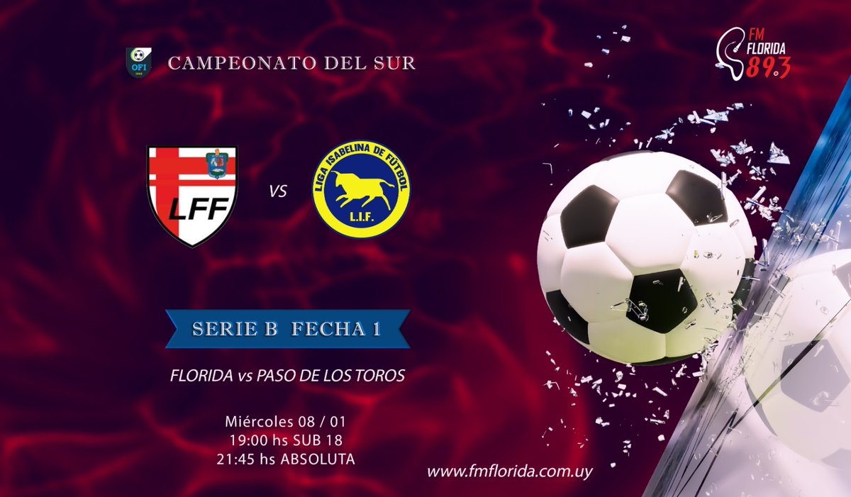 Comienza la Copa Nacional de Selecciones!!!
Miércoles a partir de las 19hs por <a href="/fmflorida89_3/">FMFlorida89.3</a> 
Directamente desde el Campeones Olímpicos.
Relata: José A. Zipitria 
Comentan: Eduardo Fernández y José Fidel Díaz junto a todo el equipo de la 📻 
Escuchanos 👇
s2.rootuy.xyz/public/fm_flor…