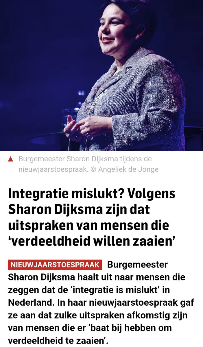 De integratie van nieuwkomers is volledig geslaagd, parallelle samenlevingen bestaan niet en Nabil loopt elke dag hand in hand met Anna naar school.

Tis hier één grote multiculturele Punica oase!

En iedereen die iets anders beweert is kwaadaardig en zaait haat en verdeeldheid.