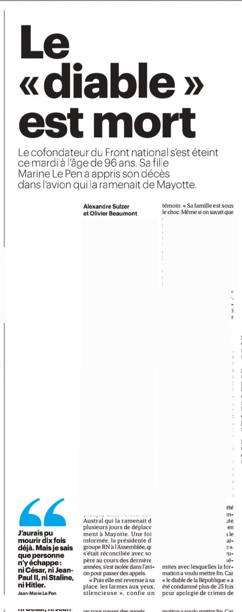 C'est compliqué de tourner les pages ? Ou de lire un canard sans se limiter à une une ?