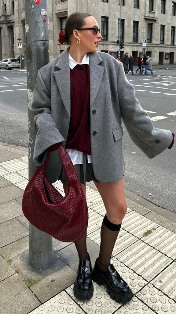 burgundy + silver = best combo