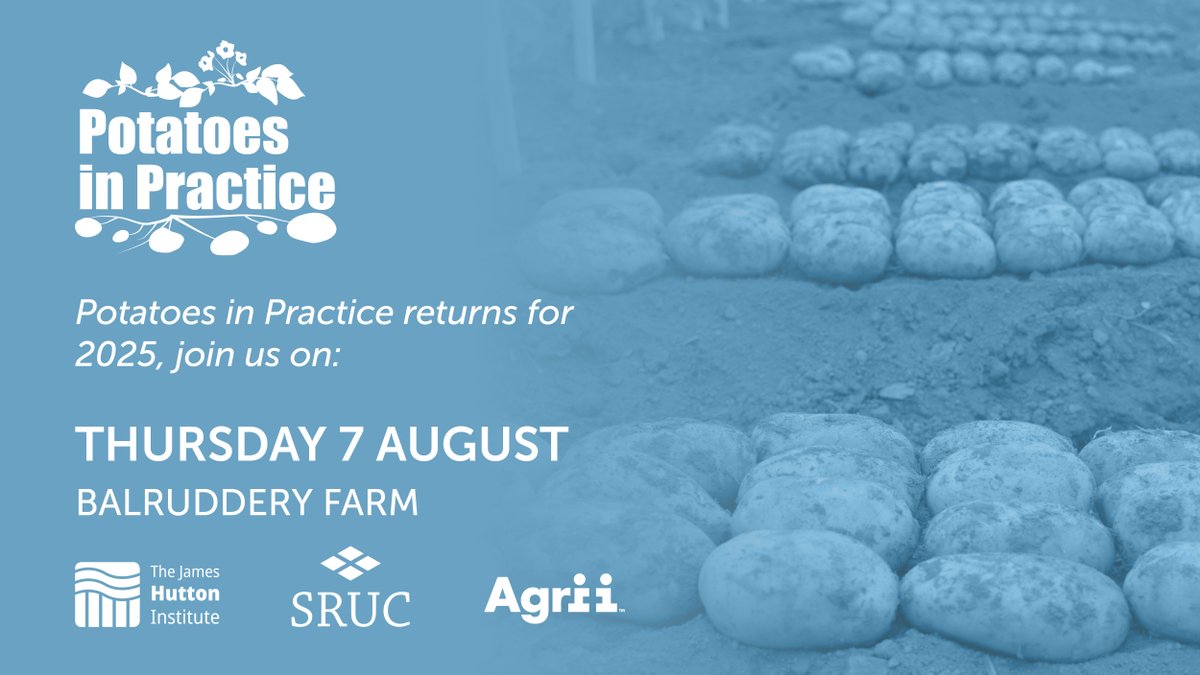 🎉🥔 Event Alert! - Potatoes in Practice is back! 🥔🎉

Potatoes in Practice is one of the largest field-based potato events in the UK. 

📅 Bookings are open! 

Stay tuned for more updates!

🥔 To find out more and the key deadlines visit the website: eu1.hubs.ly/H0fHZPS0