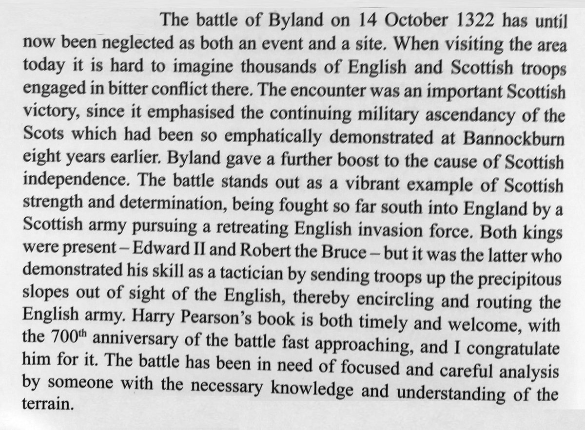 The significance of the victory of Scottish forces under The Bruce at Old Byland in 1322 is overshadowed in public consciousness by Bannockburn. This book corrects that, deftly putting the battle into historical, archaeological, &amp; geographic context. Intro by Prof Anne Curry.